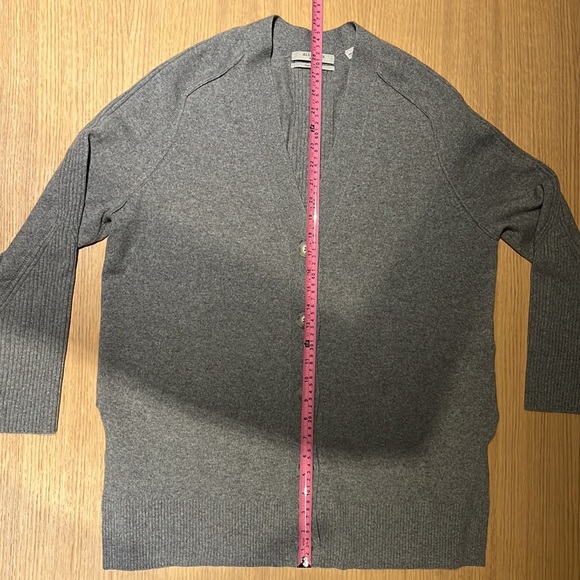 AllSaints Ivana Cashmere Blend Cardigan in Grey - Picture 7 of 8